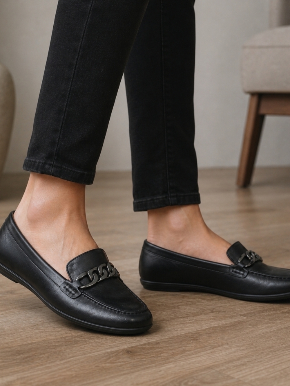 Naturalizer Austin Classic Preppy Minimalist Horsebit Comfort Loafers 8.5M